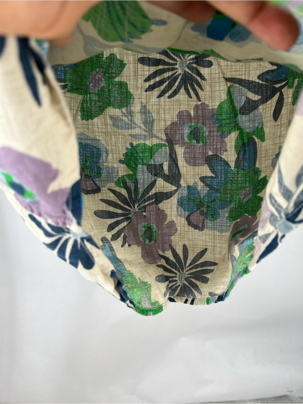 Roark Men’s Floral Button Up Shirt Size M Organic Cotton Linen - Picture 6 of 13